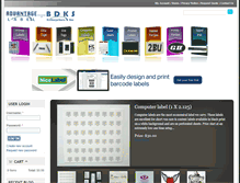 Tablet Screenshot of clothinglabel.com